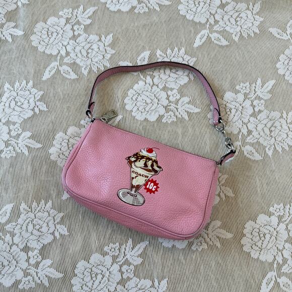 Coach Handbags - Coach Pink Leather Ice Cream Sundae Mini Bag